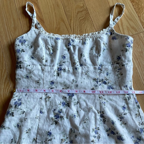 Reformation Aperol linen mini dress - 8 - Madeline print - Picture 8 of 15